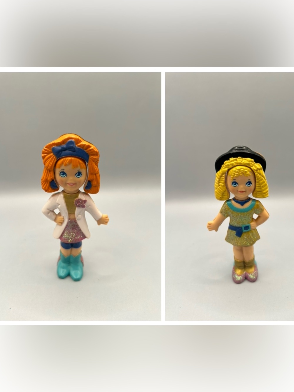 Vintage Playskool Flip N Fancy Friend Doll Blonde Fashion Teen Glitter Outfit